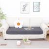 imageSmiry Waterproof Couch Cushion Covers Stretch Jacquard Sectional Sofa Slipcover L Shape Washable Thick Chaise Lounge Cover Elastic Furniture Protector Chaise Cover GreyMiddle Grey