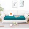 imageSmiry Waterproof Couch Cushion Covers Stretch Jacquard Sectional Sofa Slipcover L Shape Washable Thick Chaise Lounge Cover Elastic Furniture Protector Chaise Cover GreyPeacock Green