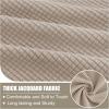 imageSmiry Waterproof Couch Cushion Covers Stretch Jacquard Sectional Sofa Slipcover L Shape Washable Thick Chaise Lounge Cover Elastic Furniture Protector Chaise Cover GreyTaupe
