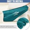 imageSmiry Waterproof Couch Cushion Covers Stretch Jacquard Sectional Sofa Slipcover L Shape Washable Thick Chaise Lounge Cover Elastic Furniture Protector Chaise Cover GreyPeacock Green