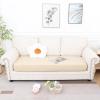 imageSmiry Waterproof Couch Cushion Covers Stretch Jacquard Sectional Sofa Slipcover L Shape Washable Thick Chaise Lounge Cover Elastic Furniture Protector Chaise Cover GreyBeige