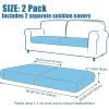 imageSmiry Waterproof Couch Cushion Covers Stretch Jacquard Sectional Sofa Slipcover L Shape Washable Thick Chaise Lounge Cover Elastic Furniture Protector Chaise Cover GreyCamel