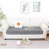 imageSmiry Waterproof Couch Cushion Covers Stretch Jacquard Sectional Sofa Slipcover L Shape Washable Thick Chaise Lounge Cover Elastic Furniture Protector Chaise Cover GreyLight Grey