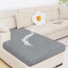 imageSmiry Waterproof Couch Cushion Covers Stretch Jacquard Sectional Sofa Slipcover L Shape Washable Thick Chaise Lounge Cover Elastic Furniture Protector Chaise Cover GreyLight Grey