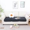 imageSmiry Waterproof Couch Cushion Covers Stretch Jacquard Sectional Sofa Slipcover L Shape Washable Thick Chaise Lounge Cover Elastic Furniture Protector Chaise Cover GreyGrey
