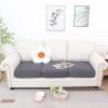 imageSmiry Waterproof Couch Cushion Covers Stretch Jacquard Sectional Sofa Slipcover L Shape Washable Thick Chaise Lounge Cover Elastic Furniture Protector Chaise Cover GreyMiddle Grey