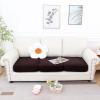 imageSmiry Waterproof Couch Cushion Covers Stretch Jacquard Sectional Sofa Slipcover L Shape Washable Thick Chaise Lounge Cover Elastic Furniture Protector Chaise Cover GreyChocolate