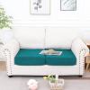 imageSmiry Waterproof Couch Cushion Covers Stretch Jacquard Sectional Sofa Slipcover L Shape Washable Thick Chaise Lounge Cover Elastic Furniture Protector Chaise Cover GreyPeacock Green