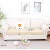 imageSmiry Waterproof Couch Cushion Covers Stretch Jacquard Sectional Sofa Slipcover L Shape Washable Thick Chaise Lounge Cover Elastic Furniture Protector Chaise Cover GreyBeige