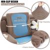 imageSmiry Waterproof Couch Cushion Covers Stretch Jacquard Sectional Sofa Slipcover L Shape Washable Thick Chaise Lounge Cover Elastic Furniture Protector Chaise Cover GreyCamel