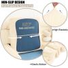 imageSmiry Waterproof Couch Cushion Covers Stretch Jacquard Sectional Sofa Slipcover L Shape Washable Thick Chaise Lounge Cover Elastic Furniture Protector Chaise Cover GreyBeige