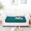 imageSmiry Waterproof Couch Cushion Covers Stretch Jacquard Sectional Sofa Slipcover L Shape Washable Thick Chaise Lounge Cover Elastic Furniture Protector Chaise Cover GreyPeacock Green