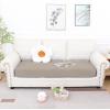 imageSmiry Waterproof Couch Cushion Covers Stretch Jacquard Sectional Sofa Slipcover L Shape Washable Thick Chaise Lounge Cover Elastic Furniture Protector Chaise Cover GreyTaupe