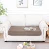 imageSmiry Waterproof Couch Cushion Covers Stretch Jacquard Sectional Sofa Slipcover L Shape Washable Thick Chaise Lounge Cover Elastic Furniture Protector Chaise Cover GreyCamel