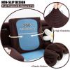 imageSmiry Waterproof Couch Cushion Covers Stretch Jacquard Sectional Sofa Slipcover L Shape Washable Thick Chaise Lounge Cover Elastic Furniture Protector Chaise Cover GreyChocolate