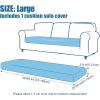 imageSmiry Waterproof Couch Cushion Covers Stretch Jacquard Sectional Sofa Slipcover L Shape Washable Thick Chaise Lounge Cover Elastic Furniture Protector Chaise Cover GreyCamel
