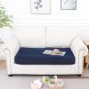 imageSmiry Waterproof Couch Cushion Covers Stretch Jacquard Sectional Sofa Slipcover L Shape Washable Thick Chaise Lounge Cover Elastic Furniture Protector Chaise Cover GreyNavy