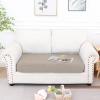 imageSmiry Waterproof Couch Cushion Covers Stretch Jacquard Sectional Sofa Slipcover L Shape Washable Thick Chaise Lounge Cover Elastic Furniture Protector Chaise Cover GreyTaupe