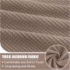imageSmiry Waterproof Couch Cushion Covers Stretch Jacquard Sectional Sofa Slipcover L Shape Washable Thick Chaise Lounge Cover Elastic Furniture Protector Chaise Cover GreyCamel