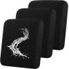 imageSmiry Waterproof Couch Cushion Covers Stretch Jacquard Sectional Sofa Slipcover L Shape Washable Thick Chaise Lounge Cover Elastic Furniture Protector Chaise Cover GreyBlack