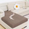 imageSmiry Waterproof Couch Cushion Covers Stretch Jacquard Sectional Sofa Slipcover L Shape Washable Thick Chaise Lounge Cover Elastic Furniture Protector Chaise Cover GreyCamel