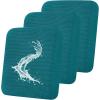 imageSmiry Waterproof Couch Cushion Covers Stretch Jacquard Sectional Sofa Slipcover L Shape Washable Thick Chaise Lounge Cover Elastic Furniture Protector Chaise Cover GreyPeacock Green