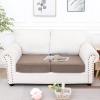 imageSmiry Waterproof Couch Cushion Covers Stretch Jacquard Sectional Sofa Slipcover L Shape Washable Thick Chaise Lounge Cover Elastic Furniture Protector Chaise Cover GreyCamel