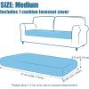 imageSmiry Waterproof Couch Cushion Covers Stretch Jacquard Sectional Sofa Slipcover L Shape Washable Thick Chaise Lounge Cover Elastic Furniture Protector Chaise Cover GreyTaupe