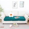 imageSmiry Waterproof Couch Cushion Covers Stretch Jacquard Sectional Sofa Slipcover L Shape Washable Thick Chaise Lounge Cover Elastic Furniture Protector Chaise Cover GreyPeacock Green