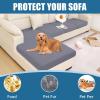 imageSmiry Waterproof Couch Cushion Covers Stretch Washable Sofa Cushion Cover Soft Sofa Slipcover Elastic NonSlip Furniture Protector for Pets Kid 1 Pack CamelGrey