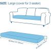 imageSmiry Waterproof Couch Cushion Covers Stretch Washable Sofa Cushion Cover Soft Sofa Slipcover Elastic NonSlip Furniture Protector for Pets Kid 1 Pack CamelGrey