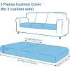 imageSmiry Waterproof Couch Cushion Covers Stretch Washable Sofa Cushion Cover Soft Sofa Slipcover Elastic NonSlip Furniture Protector for Pets Kid 1 Pack CamelWine Red