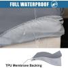 imageSmiry Waterproof Couch Cushion Covers Stretch Washable Sofa Cushion Cover Soft Sofa Slipcover Elastic NonSlip Furniture Protector for Pets Kid 1 Pack CamelDark Grey
