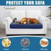 imageSmiry Waterproof Couch Cushion Covers Stretch Washable Sofa Cushion Cover Soft Sofa Slipcover Elastic NonSlip Furniture Protector for Pets Kid 1 Pack CamelNavy