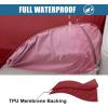 imageSmiry Waterproof Couch Cushion Covers Stretch Washable Sofa Cushion Cover Soft Sofa Slipcover Elastic NonSlip Furniture Protector for Pets Kid 1 Pack CamelWine Red
