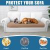 imageSmiry Waterproof Couch Cushion Covers Stretch Washable Sofa Cushion Cover Soft Sofa Slipcover Elastic NonSlip Furniture Protector for Pets Kid 1 Pack CamelCamel