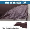imageSmiry Waterproof Couch Cushion Covers Stretch Washable Sofa Cushion Cover Soft Sofa Slipcover Elastic NonSlip Furniture Protector for Pets Kid 1 Pack CamelChocolate