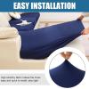 imageSmiry Waterproof Couch Cushion Covers Stretch Washable Sofa Cushion Cover Soft Sofa Slipcover Elastic NonSlip Furniture Protector for Pets Kid 1 Pack CamelNavy