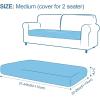 imageSmiry Waterproof Couch Cushion Covers Stretch Washable Sofa Cushion Cover Soft Sofa Slipcover Elastic NonSlip Furniture Protector for Pets Kid 1 Pack CamelGrey