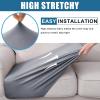 imageSmiry Waterproof Couch Cushion Covers Stretch Washable Sofa Cushion Cover Soft Sofa Slipcover Elastic NonSlip Furniture Protector for Pets Kid 1 Pack CamelGrey