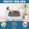 imageSmiry Waterproof Couch Cushion Covers Stretch Washable Sofa Cushion Cover Soft Sofa Slipcover Elastic NonSlip Furniture Protector for Pets Kid 1 Pack CamelDark Grey