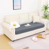 imageSmiry Waterproof Couch Cushion Covers Stretch Washable Sofa Cushion Cover Soft Sofa Slipcover Elastic NonSlip Furniture Protector for Pets Kid 1 Pack CamelDark Grey