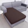 imageSmiry Waterproof Couch Cushion Covers Stretch Washable Sofa Cushion Cover Soft Sofa Slipcover Elastic NonSlip Furniture Protector for Pets Kid 1 Pack CamelChocolate