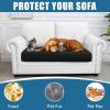 imageSmiry Waterproof Couch Cushion Covers Stretch Washable Sofa Cushion Cover Soft Sofa Slipcover Elastic NonSlip Furniture Protector for Pets Kid 1 Pack CamelBlack