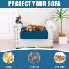 imageSmiry Waterproof Couch Cushion Covers Stretch Washable Sofa Cushion Cover Soft Sofa Slipcover Elastic NonSlip Furniture Protector for Pets Kid 1 Pack CamelDeep Teal