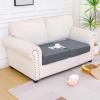 imageSmiry Waterproof Couch Cushion Covers Stretch Washable Sofa Cushion Cover Soft Sofa Slipcover Elastic NonSlip Furniture Protector for Pets Kid 1 Pack CamelDark Grey