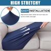 imageSmiry Waterproof Couch Cushion Covers Stretch Washable Sofa Cushion Cover Soft Sofa Slipcover Elastic NonSlip Furniture Protector for Pets Kid 1 Pack CamelNavy