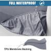 imageSmiry Waterproof Couch Cushion Covers Stretch Washable Sofa Cushion Cover Soft Sofa Slipcover Elastic NonSlip Furniture Protector for Pets Kid 1 Pack CamelGrey