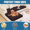imageSmiry Waterproof Couch Cushion Covers Stretch Washable Sofa Cushion Cover Soft Sofa Slipcover Elastic NonSlip Furniture Protector for Pets Kid 1 Pack CamelChocolate