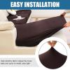 imageSmiry Waterproof Couch Cushion Covers Stretch Washable Sofa Cushion Cover Soft Sofa Slipcover Elastic NonSlip Furniture Protector for Pets Kid 1 Pack CamelChocolate